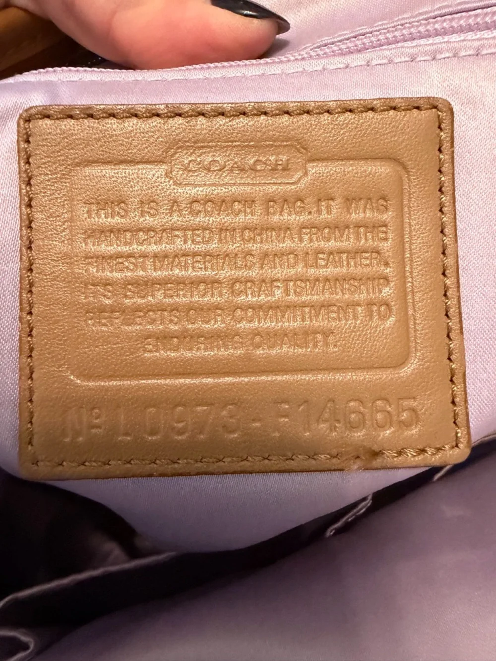 Coach Y2K Modern Vintage late 2009 Tan Signature Canvas Tote with Carriage Print - Picture 5 of 15